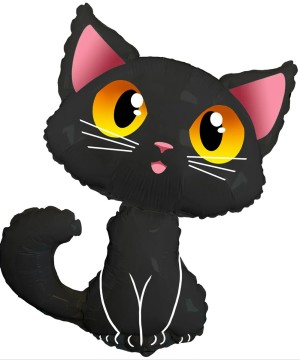 Шар (90 см) Фигура " Черный кот"