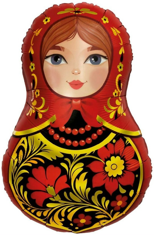 Шар, Матрешка Золотая роспись (79 см)