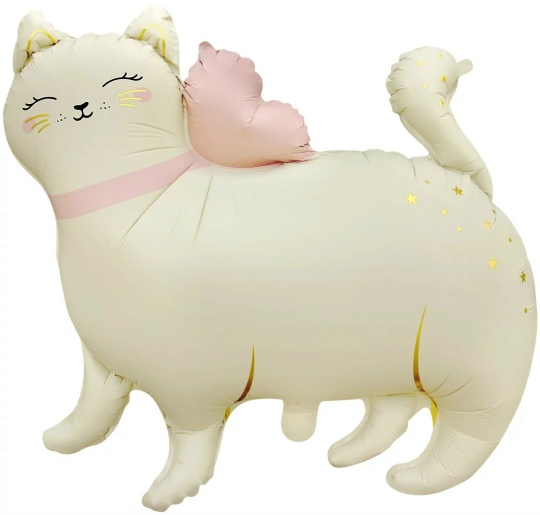 Шар (69 см) Фигура, Кошечка с бантом
