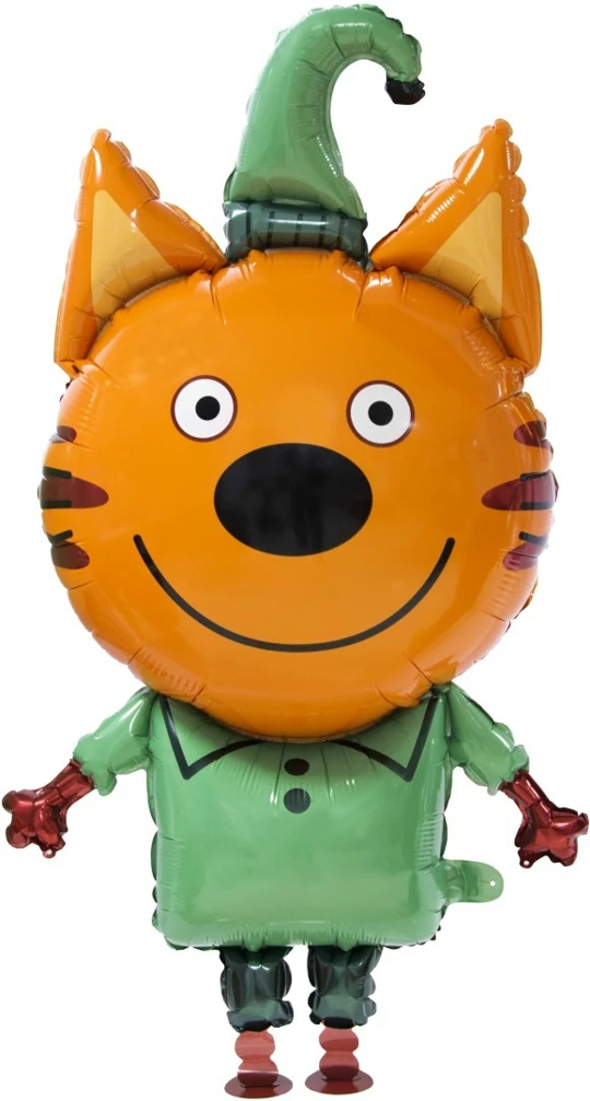 Шар 3D (109 см) Ходячая Фигура, Три Кота, Компот