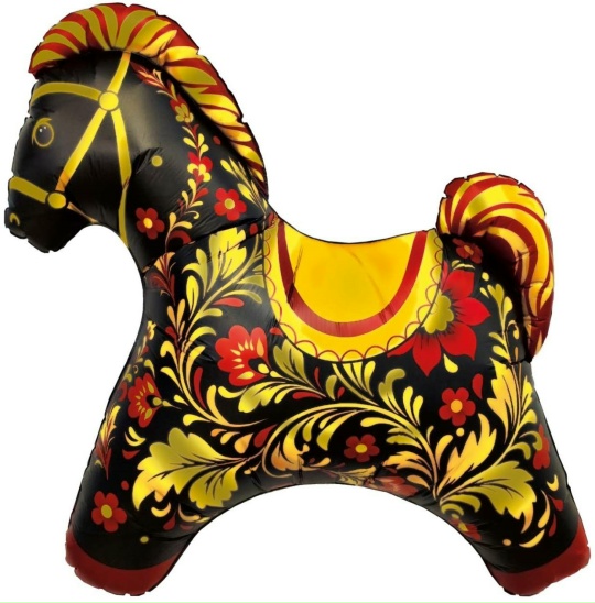 Фигура, Лошадка Золотая роспись (81 см)